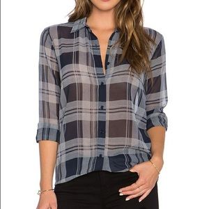 BB Dakota Sheer Flannel Blouse